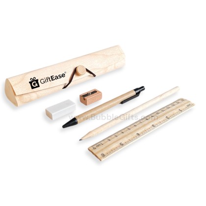 Eco Friendly Wooden Case Pen Pencil Set